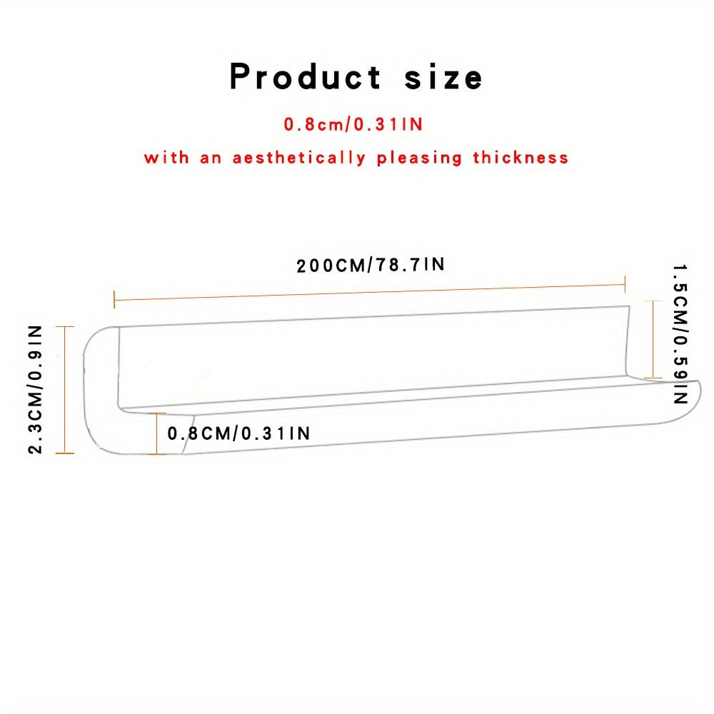 Two Meters Non-Toxic Anti-Collision Corner Protectors for Walls and Furniture