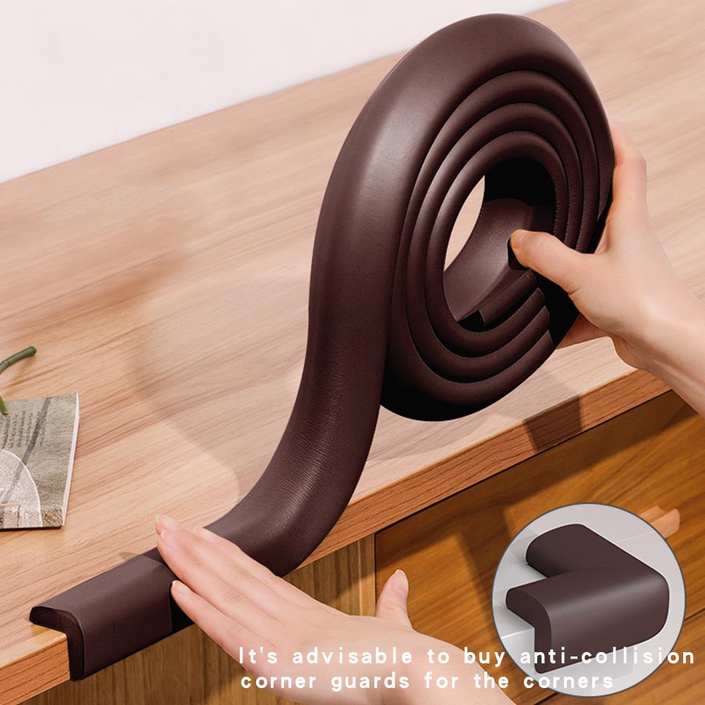 Two Meters Non-Toxic Anti-Collision Corner Protectors for Walls and Furniture
