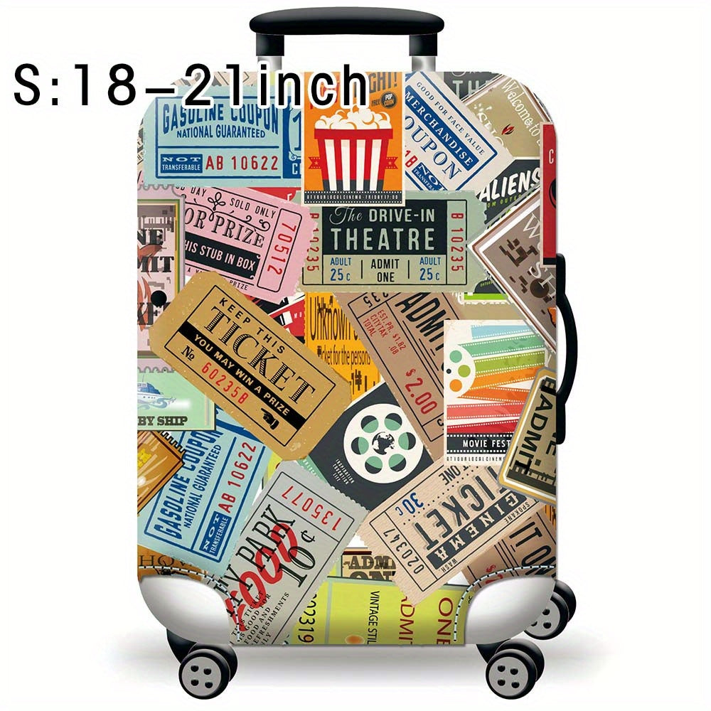 Durable Polyester Luggage Cover for Men and Women Travel Suitcase Protector