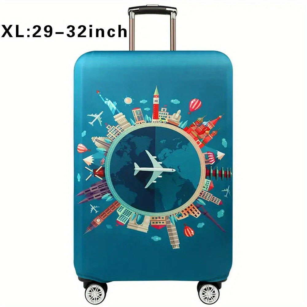 Durable Polyester Luggage Cover for Men and Women Travel Suitcase Protector