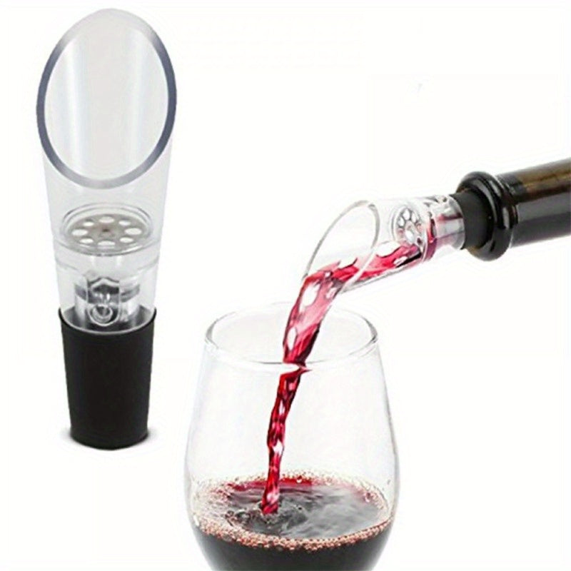 Acrylic Wine Pourer Drip-Free Aerating Spout for Kitchen and Restaurant