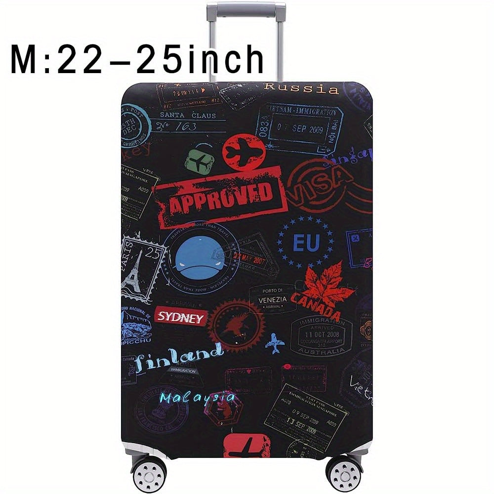 Durable Polyester Luggage Cover for Men and Women Travel Suitcase Protector