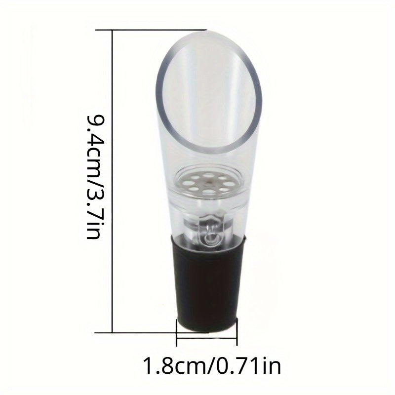 Acrylic Wine Pourer Drip-Free Aerating Spout for Kitchen and Restaurant