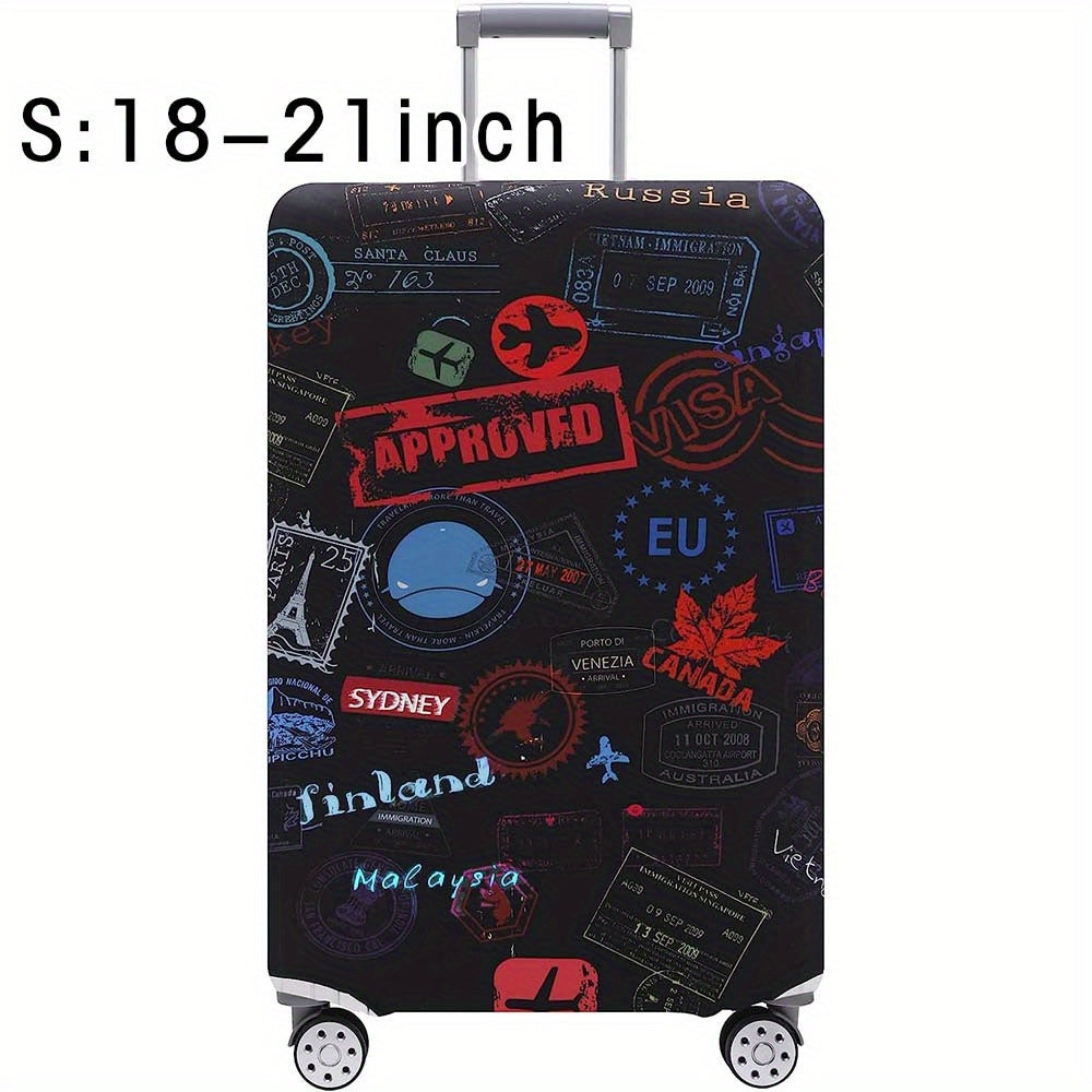 Durable Polyester Luggage Cover for Men and Women Travel Suitcase Protector