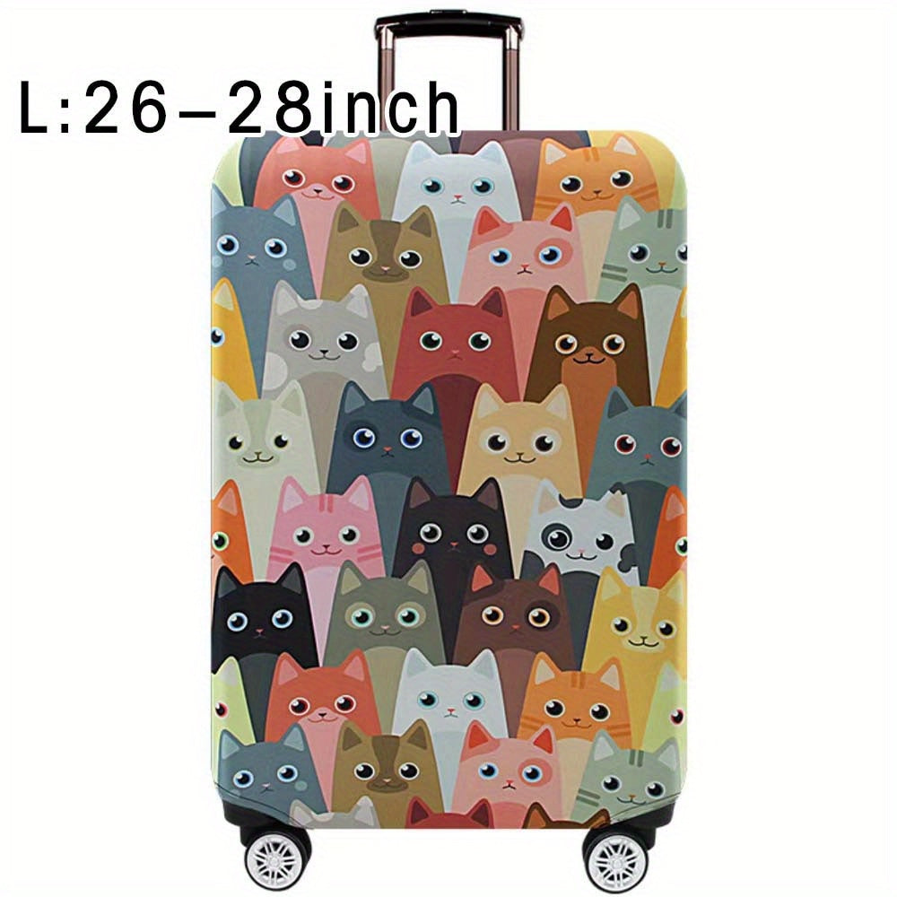 Durable Polyester Luggage Cover for Men and Women Travel Suitcase Protector
