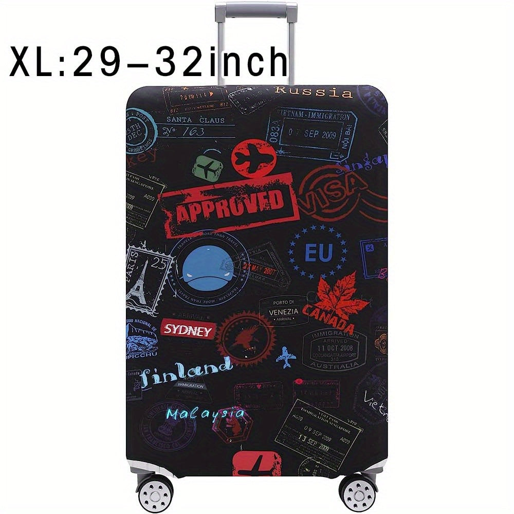 Durable Polyester Luggage Cover for Men and Women Travel Suitcase Protector