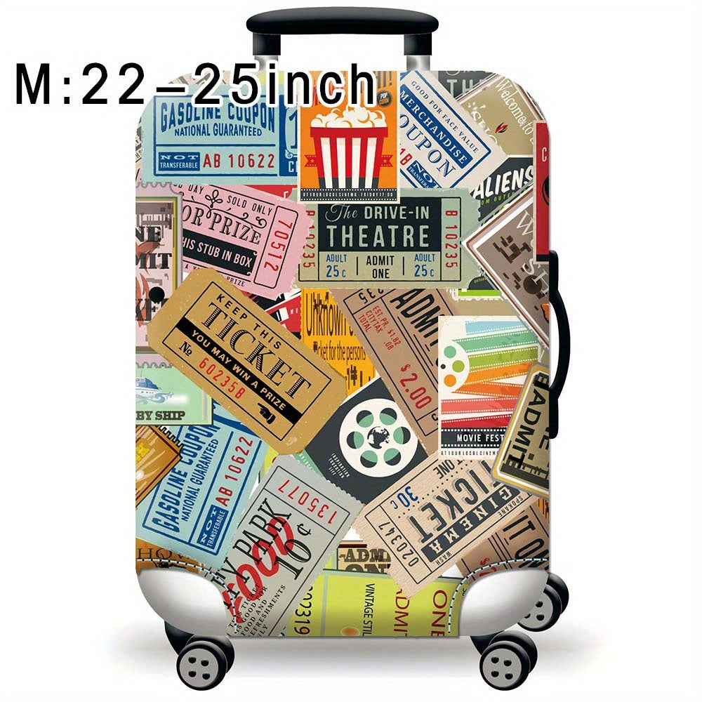 Durable Polyester Luggage Cover for Men and Women Travel Suitcase Protector