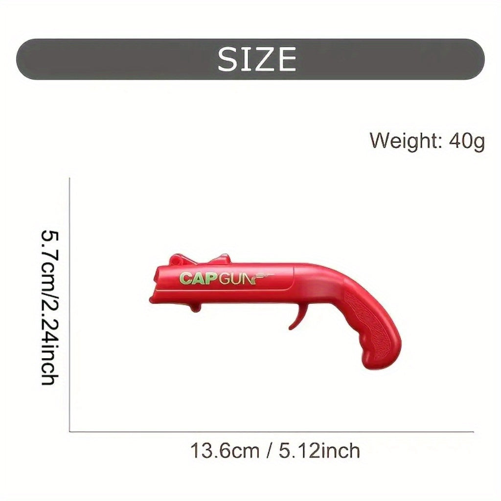 ABS Plastic Bottle Opener Cap Gun Style for Drinking Games Parties Bars Outdoor