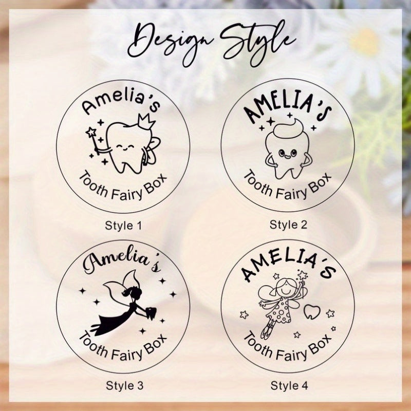 Wooden Keepsake Box for Tooth Fairy Storage and Gift for Kids