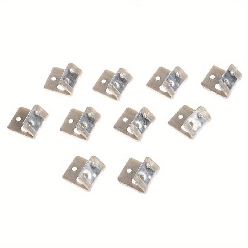 Set of 10 Metal Spring Clips for Sofas and Beds, 5-Hole Design, Easy Installation