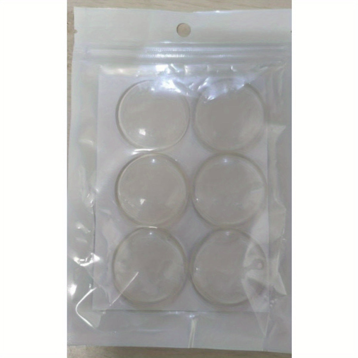 Silicone Door Stopper Wall Protector Set Clear Self-Adhesive Rubber Noise Reducer
