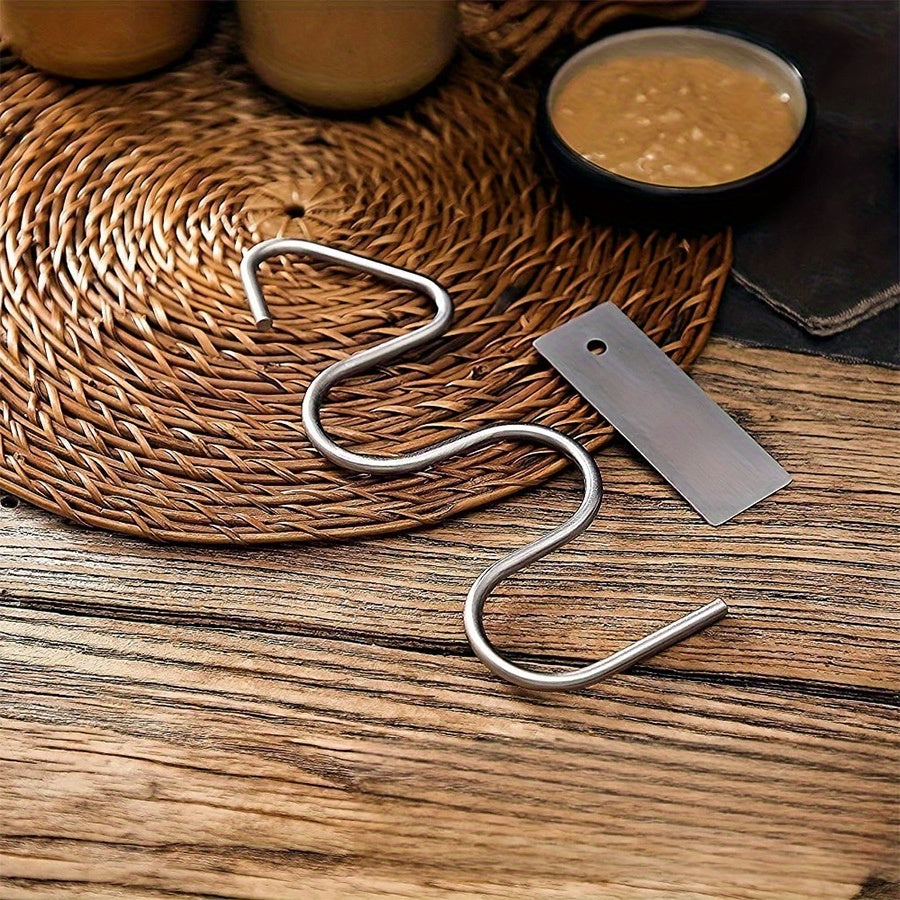 Stainless Steel Peanut Butter Stirring Tool with Scraper Kitchen Utensil