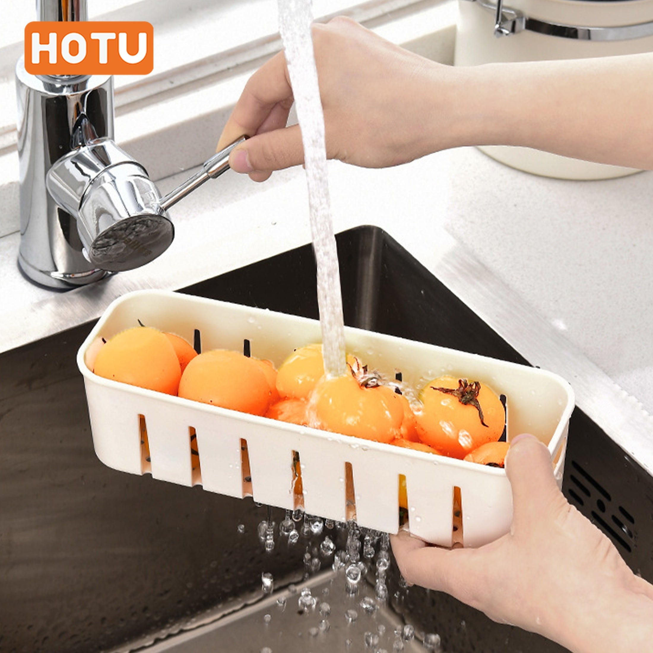 4-Section Refrigerator Storage Container with Lid for Fruits and Vegetables Durable Plastic