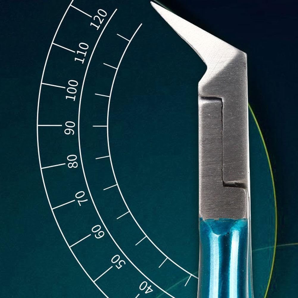 Stainless Steel Ingrown Toenail Tool with Sharp Pointed Tip Wide Jaw Podiatry Nail Clipper