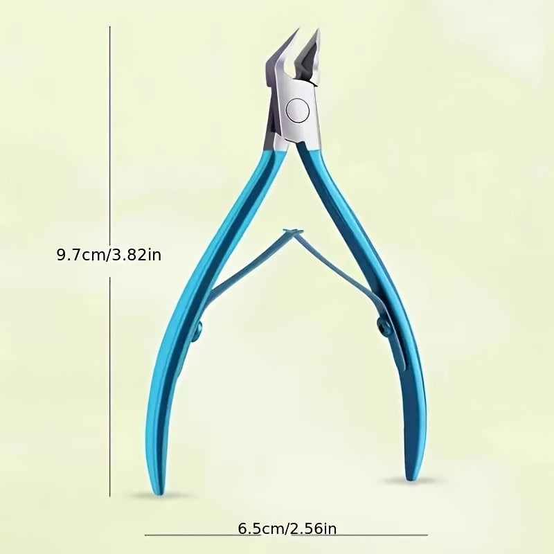 Stainless Steel Ingrown Toenail Tool with Sharp Pointed Tip Wide Jaw Podiatry Nail Clipper