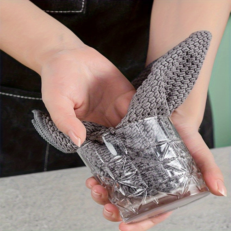 Ультрамягкие вафельные полотенца для посуды, 5 штук быстросохнущих абсорбирующих микрофибровых чистящих полотенец для кухни, ванной, гостиной и использования на улице - многоразовые полотенца для дома и отеля