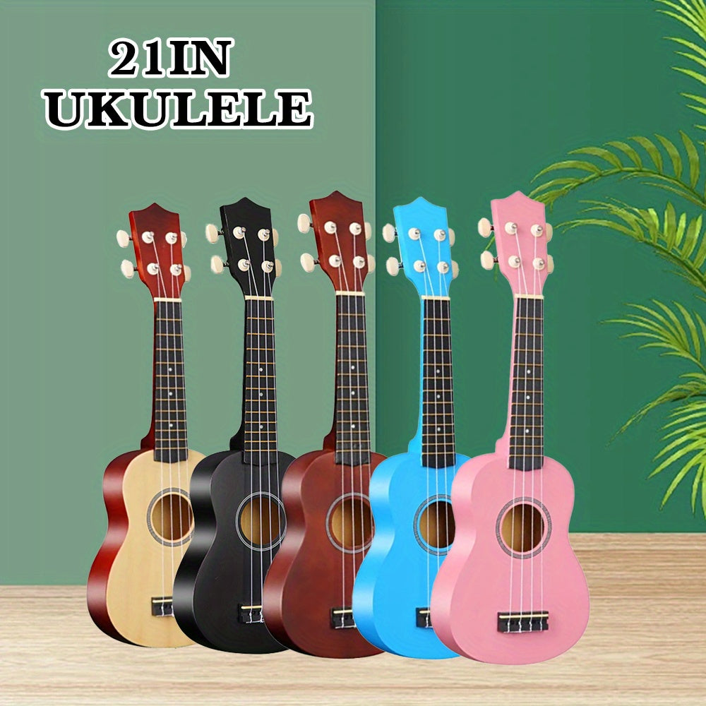 Adult Beginner Ukulele 53.34cm Hawaiian Style Four-String Musical Instrument in Multiple Colors
