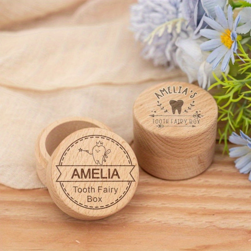 Персонализированная деревянная коробка для зубной феи - замечательный сувенир для детей, отличный подарок для новоиспеченных матерей и на детские праздники, подарки с любовью