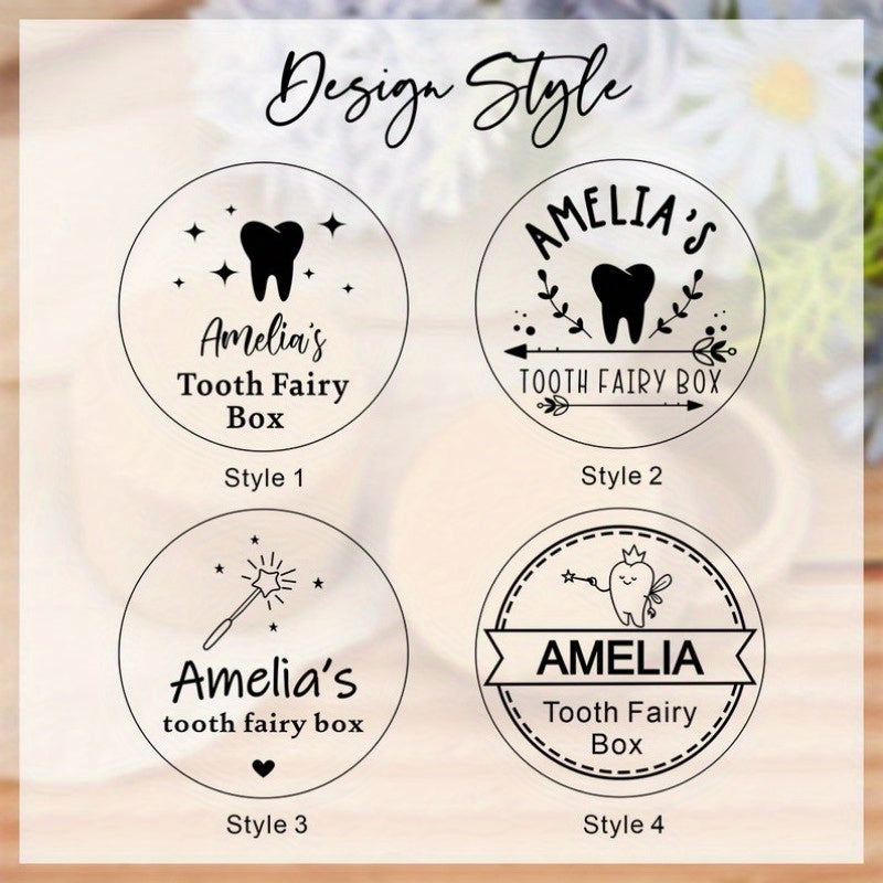 Personalized Wooden Tooth Fairy Box for Children Baby Shower Gift Keepsake