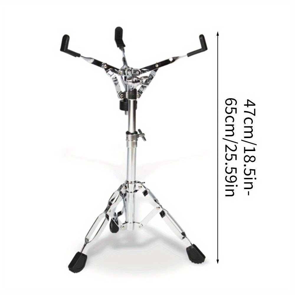Silver Grey Alloy Snare Drum Stand Fits 30.48 cm Drum Pad Adjustable Height