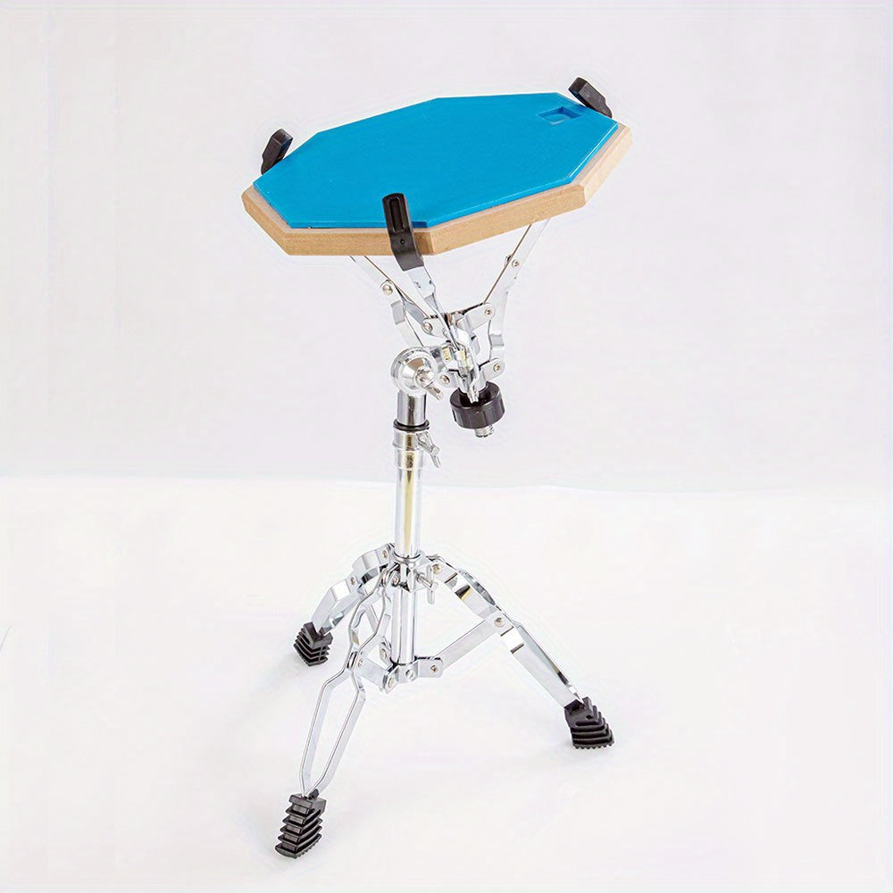 Silver Grey Alloy Snare Drum Stand Fits 30.48 cm Drum Pad Adjustable Height