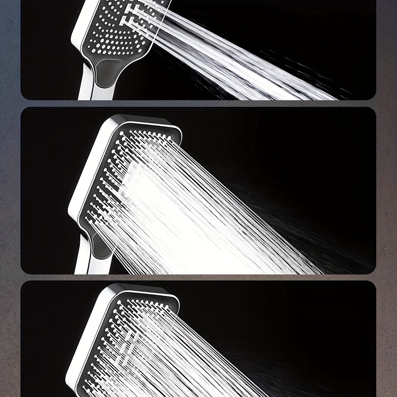 Plastic Handheld Shower Head with Adjustable Spray and Water-Efficient Design