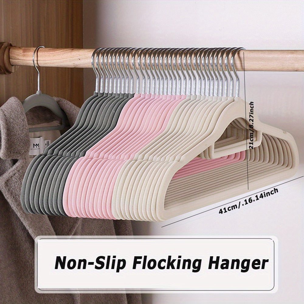Pack of 10 Velvet Hangers with Swivel Hooks Non-Slip Space Saving Includes Tie Bar for Coats Suits Dresses