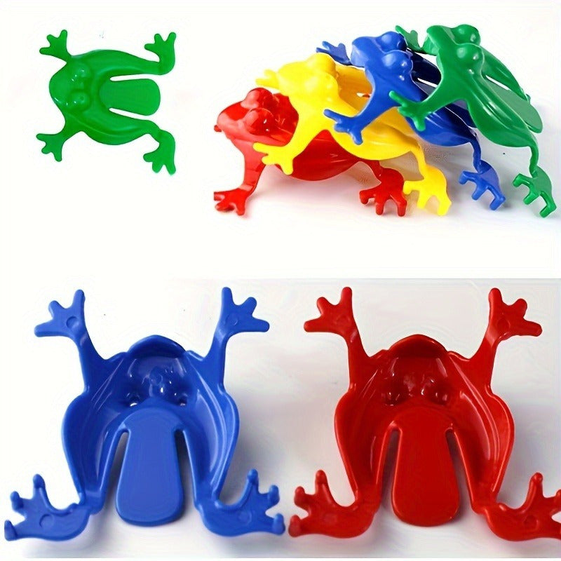 15 Colorful Mini Fidget Jumping Frogs for Finger Dexterity and Math Skills