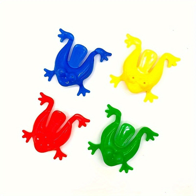 15 Colorful Mini Fidget Jumping Frogs for Finger Dexterity and Math Skills