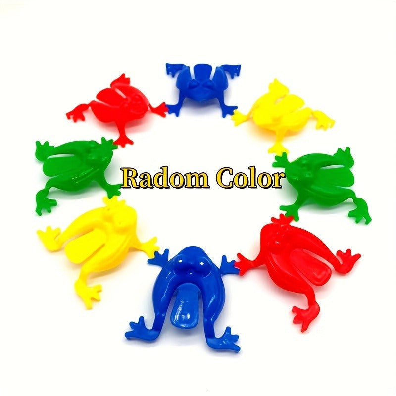 15 Colorful Mini Fidget Jumping Frogs for Finger Dexterity and Math Skills