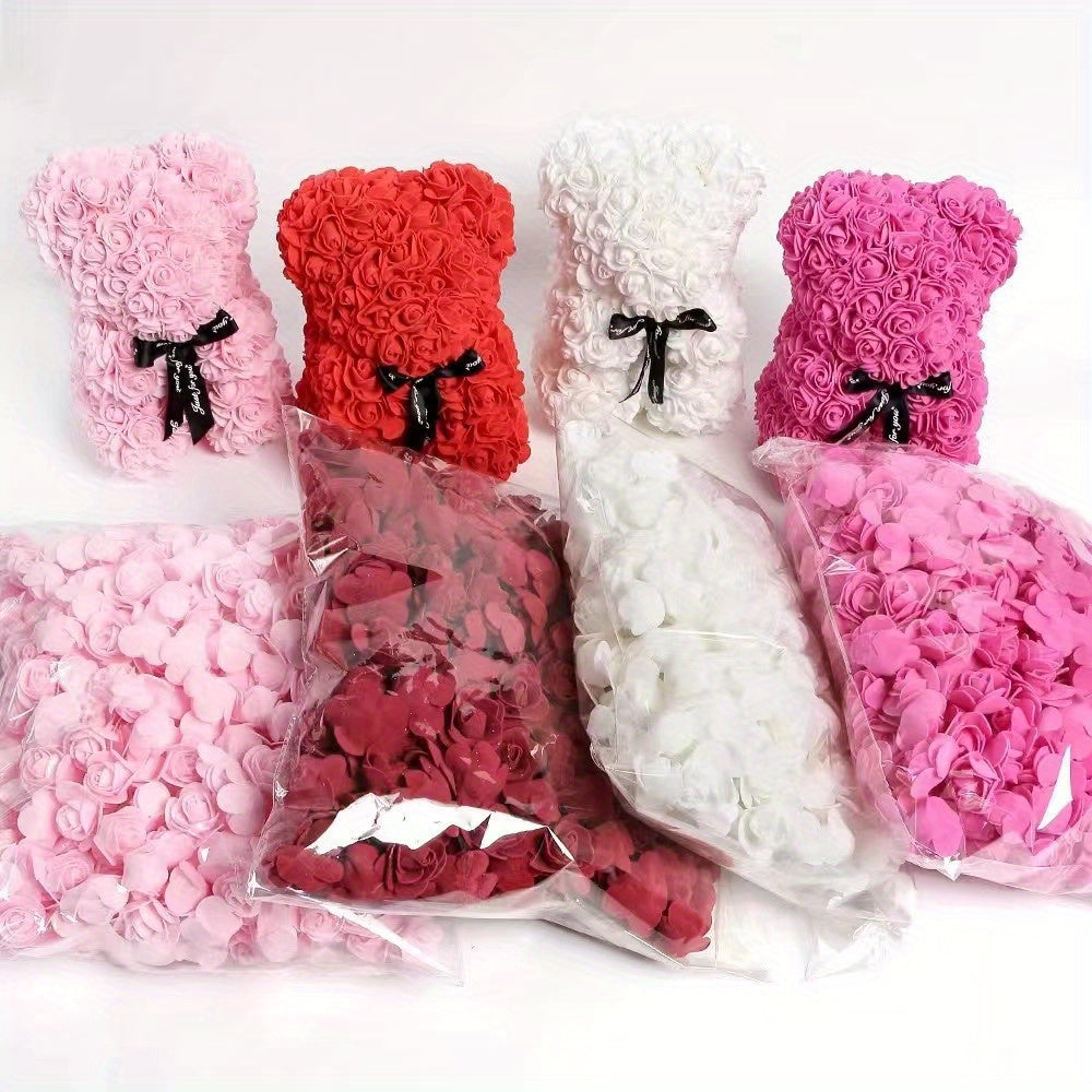 Mini Artificial Rose Heads 3.51cm Multicolor PE Foam for Crafts Home Decor Weddings