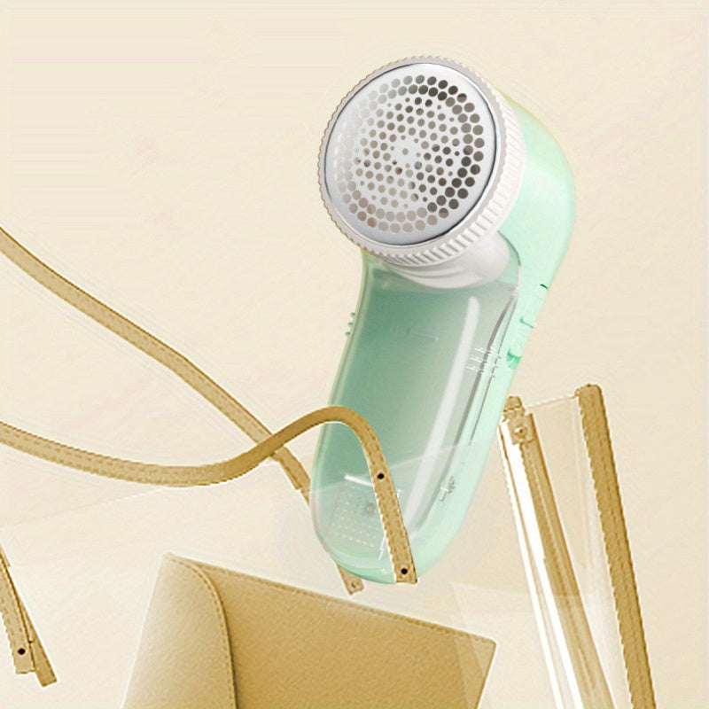 Clothing Lint Remover USB Rechargeable with Three-Leaf Blade Spring Green