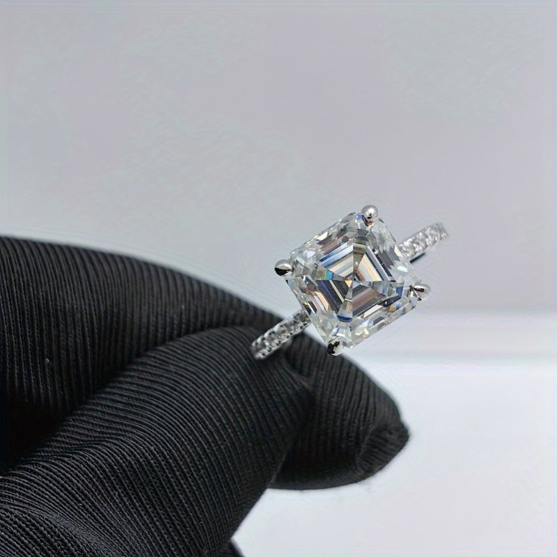 Moissanite Engagement Ring 3.5Ct S925 Silver Wedding Jewelry for Women