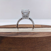 Moissanite Engagement Ring 3.5Ct S925 Silver Wedding Jewelry for Women