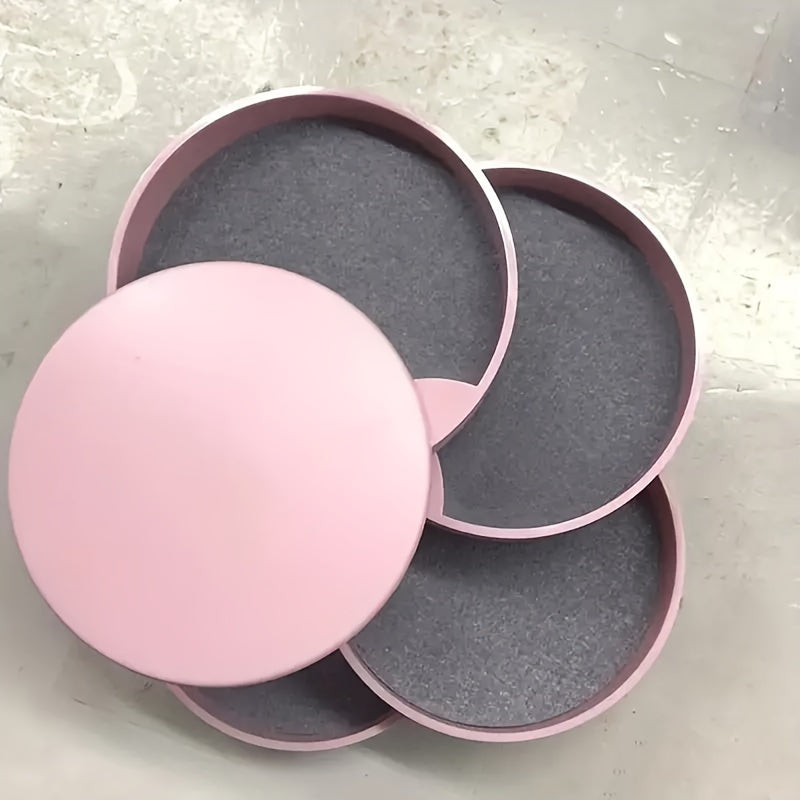 Пластиковая коробка-органайзер для украшений с вращающейся многоуровневой конструкцией и крышкой для хранения аксессуаров и косметики