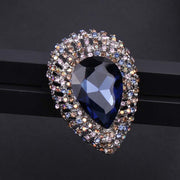 Retro Crystal Brooch for Women Rhinestone Corsage Pin for Coats and Sweaters