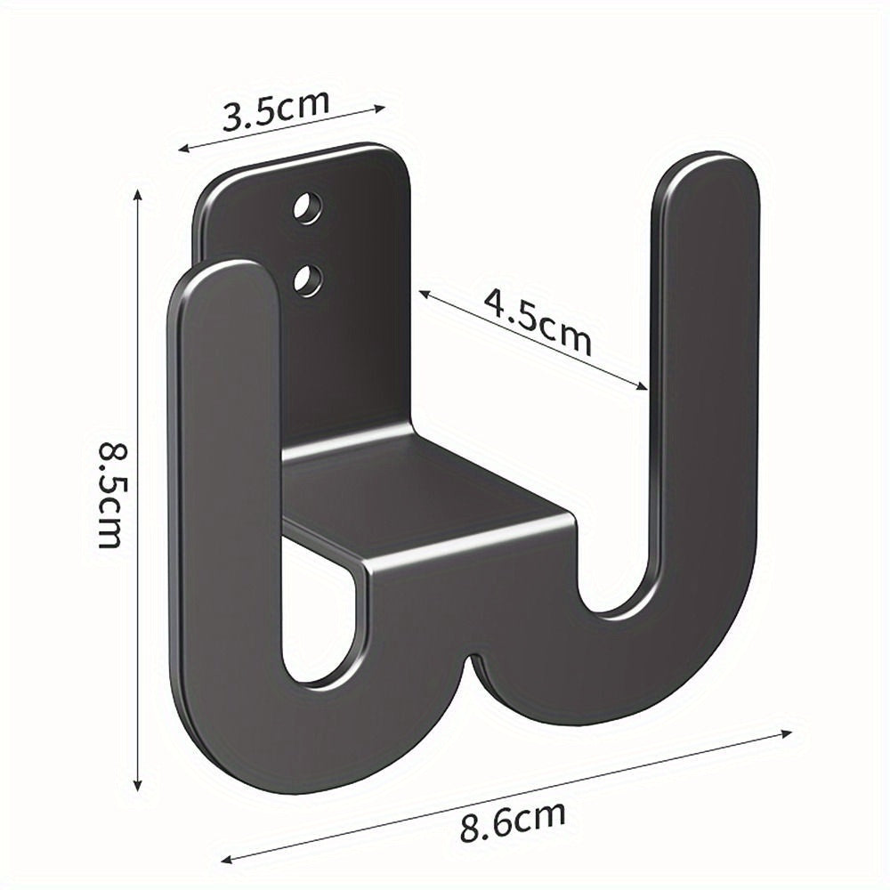 Wall-Mounted Bathroom Slipper Rack with Hooks Space Saver Organizer