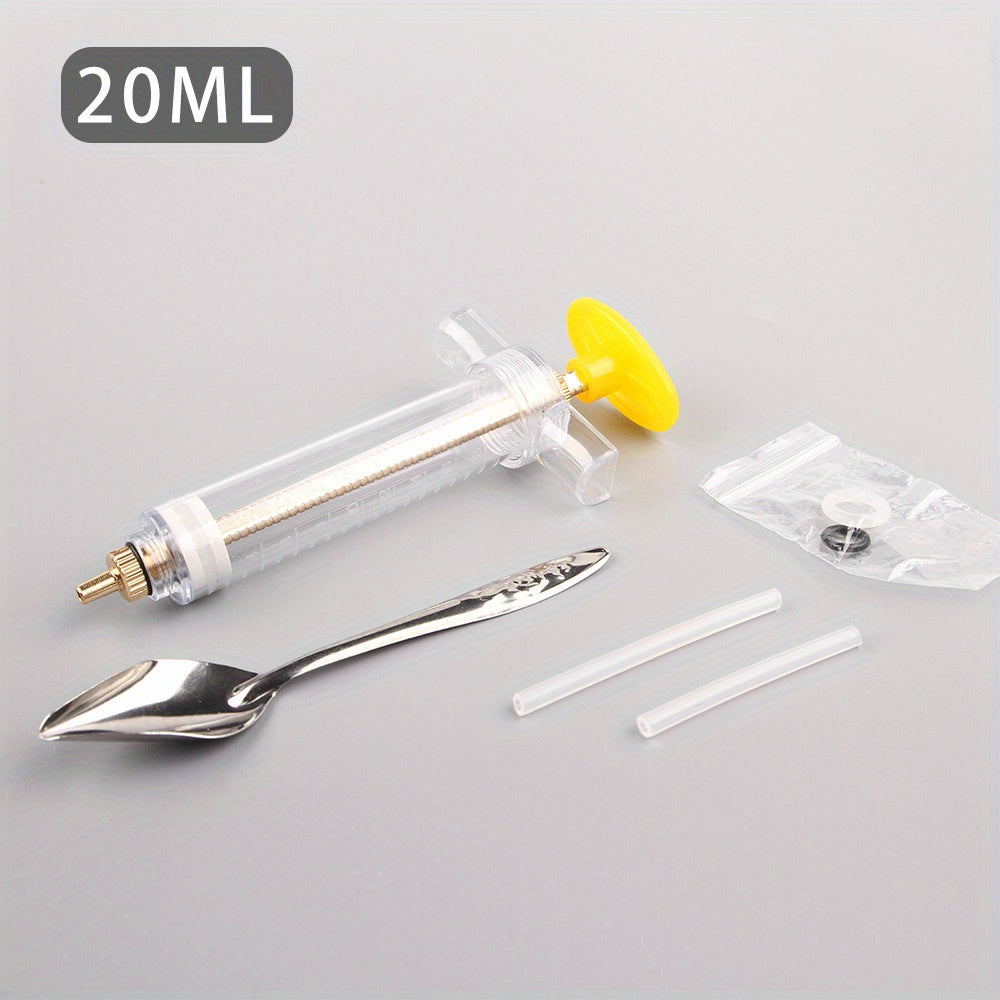 Набор для кормления птиц с мягкой трубкой, мерным стаканом и ложкой для всех видов птиц