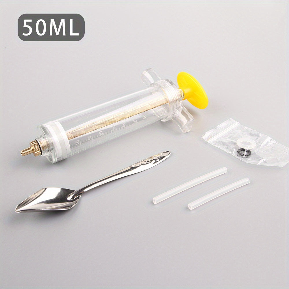 Набор для кормления птиц с мягкой трубкой, мерным стаканом и ложкой для всех видов птиц