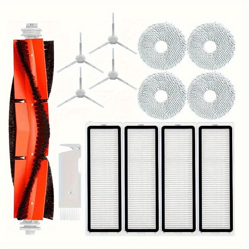 Robotic S10+ uchun to'liq vakuum tozalash qurilmasi aksessuarlar to'plami, asosiy yon pichoqlari, filtrlari, mop mato.
