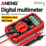 Digital Multimeter 1999 Counts AC/DC Voltage Current Tester with Square Wave and HFE Triode