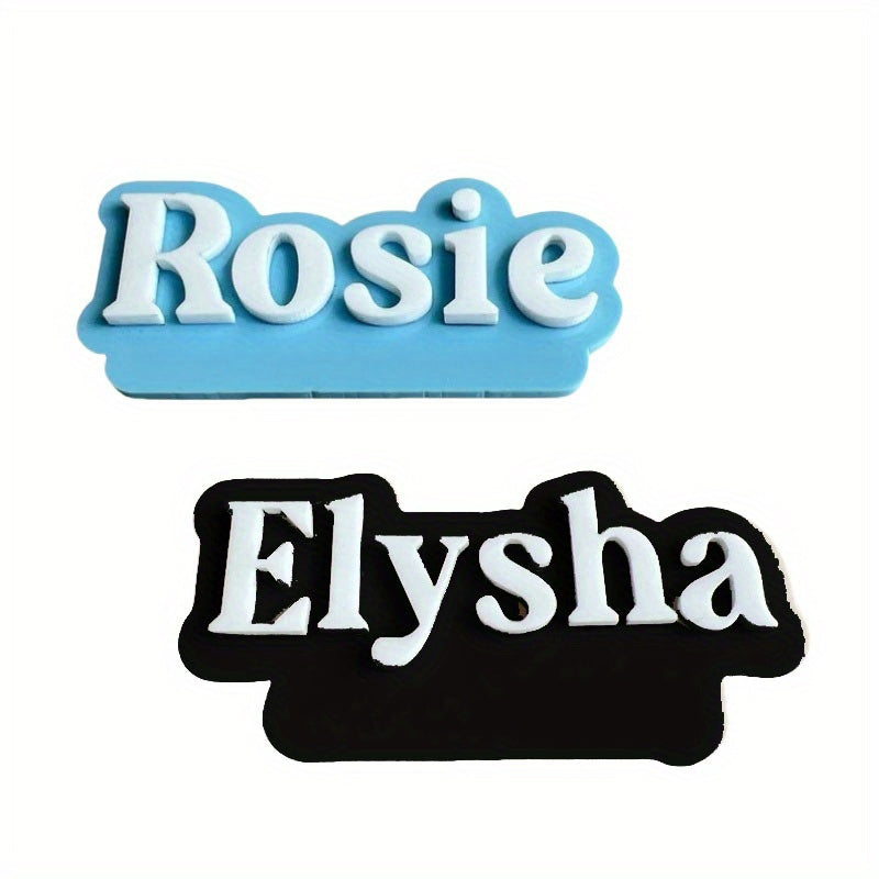 Personalized Acrylic Nameplate Brooch for Couples and Families Customizable Jacket Badge