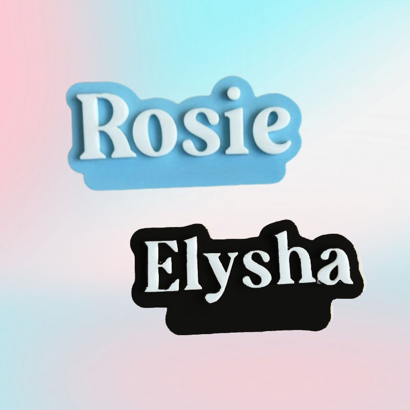 Personalized Acrylic Nameplate Brooch for Couples and Families Customizable Jacket Badge