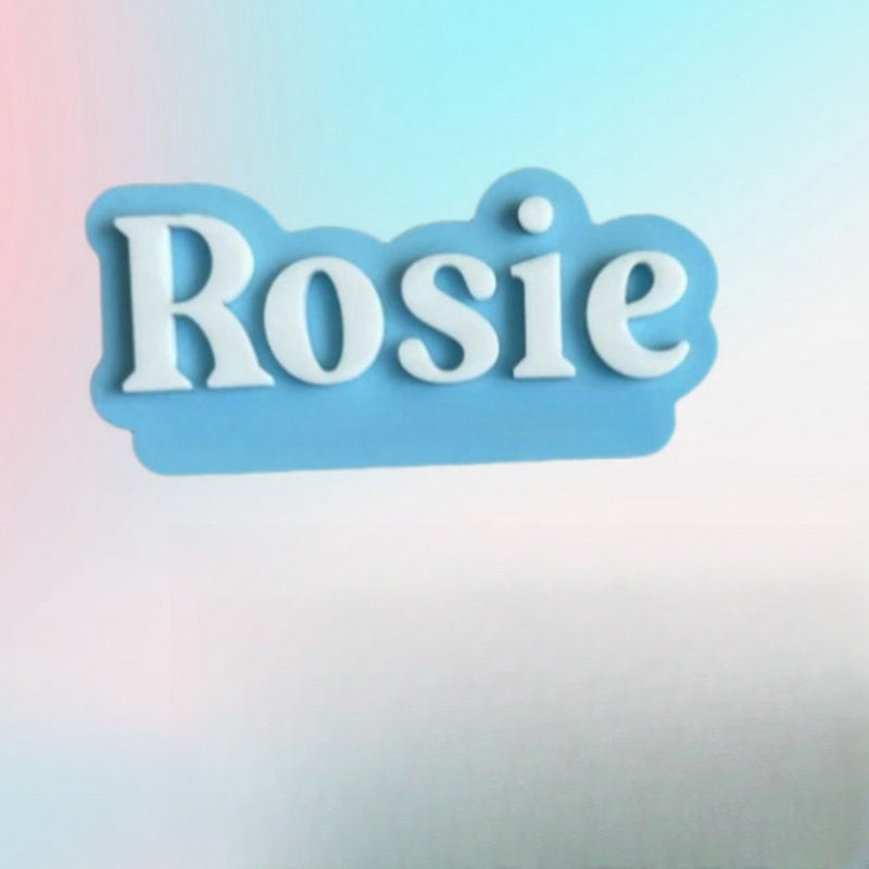 Personalized Acrylic Nameplate Brooch for Couples and Families Customizable Jacket Badge