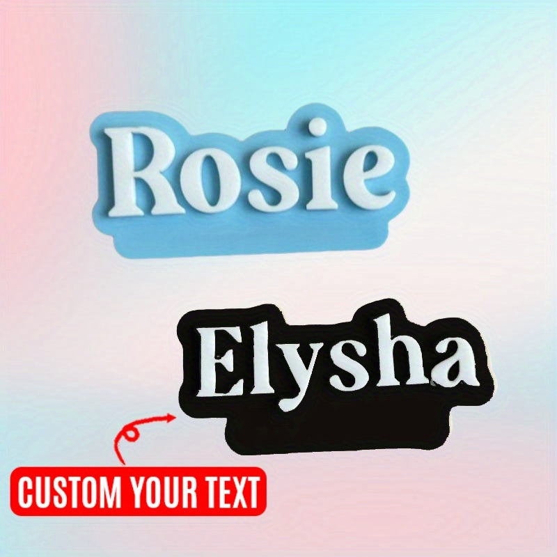 Personalized Acrylic Nameplate Brooch for Couples and Families Customizable Jacket Badge