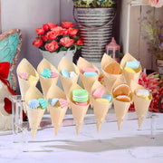 Acrylic Ice Cream and Popcorn Display Stand with 12 Slots for Parties and Events