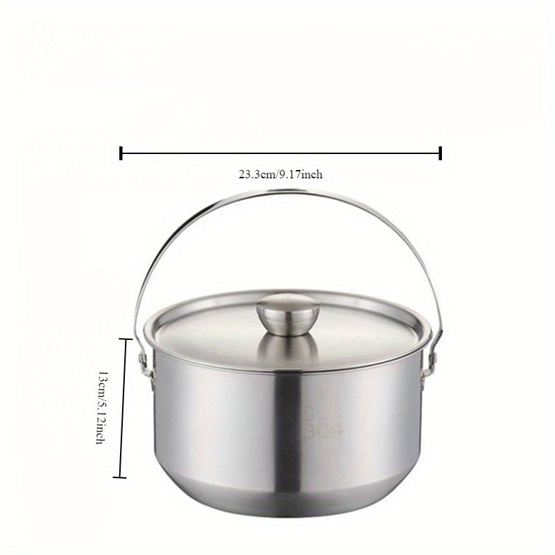 Portativ Noxodirli Temir Pishirish To'plami - Turli Maqsadlar Uchun Tashqi Pishirish To'plami, Osma Qozonlar va Asboblar Kiradi