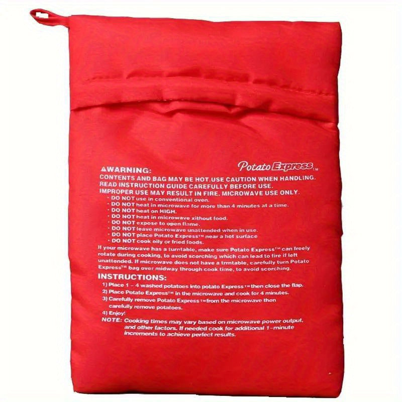 Bolsa para cocinar patatas en microondas, herramienta de cocina duradera para patatas al horno