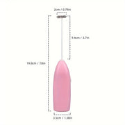 Electric Milk Frother and Egg Beater, Battery Powered, Stainless Steel, Portable Foam Maker for Coffee and Desserts