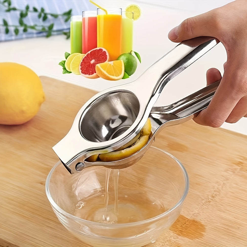 Exprimidor manual de acero inoxidable para jugo de limón y naranja, prensa manual